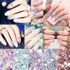 Holographic Nail Glitter Flakes Nails Supply Mermaid Powder Nail Art Decorations Shiny 3D Nail Sequins DIY Manicure Charms Design Acrylic Nails Supplies Glitter Nail Art Set (8 Boxes) Holographic Nail Glitter Flakes Nails Supply Mermaid Powder Nail Art Decorations Shiny 3D Nail Sequins DIY Manicure Charms Design Acrylic Nails Supplies Glitter Nail Art Set (8 Boxes)