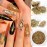 Holographic Gold Glitters Nail Art Sequins 3D Flakes Decoration for Women Girls Manicure Tips DIY Acrylic Nails Supplies Shining Design Accessories (8 Boxes)
