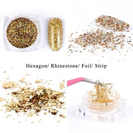 Holographic Gold Glitters Nail Art Sequins 3D Flakes Decoration for Women Girls Manicure Tips DIY Acrylic Nails Supplies Shining Design Accessories (8 Boxes) Holographic Gold Glitters Nail Art Sequins 3D Flakes Decoration for Women Girls Manicure Tips DIY Acrylic Nails Supplies Shining Design Accessories (8 Boxes)