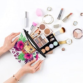 Xuniea 12 Pcs Cosmetic Bags Sublimation Blanks DIY Heat Transfer Makeup Bags Iron on Zipper Toiletry Pouch Canvas Pen Case(7.9 x 5.5 Inch,White)