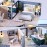 TuKIIE DIY Miniature Dollhouse Kit with Furniture, 1:24 Scale Creative Room Mini Wooden Doll House Accessories Plus Dust Proof & Music Movement for Kids Teens Adults(Satisfied Time)
