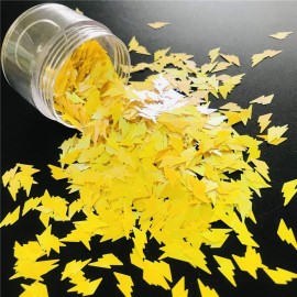 10 Grams/Pack - Lightning Shape Glitter - Festival Rave Beauty Makeup Face Body Nail Art Decoration C50R