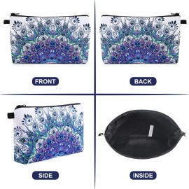 MAGEFY Makeup Bag Small Cosmetic Bag for Women Cute Makeup Pouch (2 packs Blue) MAGEFY Makeup Bag Small Cosmetic Bag for Women Cute Makeup Pouch (2 packs Blue)