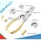 AAProTools Professional Cantilever Nail Clipper 6\'\' Double Spring Action Heavy Duty Toenail Cutter for Thick Nails Finger Foot Podiatry Curved Blades Nipper with Pouch