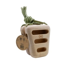 YY Vertical - The Original Rocky Climbing Hang Holds in Wood for Rock Climbing, Ideal for Home Training, adapts to Pull up bar, Strengthen Your Fingers