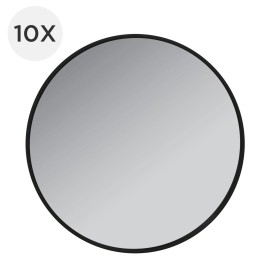 Zadro 3 Dia. Round 10-time Magnification Travel Mirror Compact Mirror Hand Mirror for Women Suction-Cup Shaving Mirror