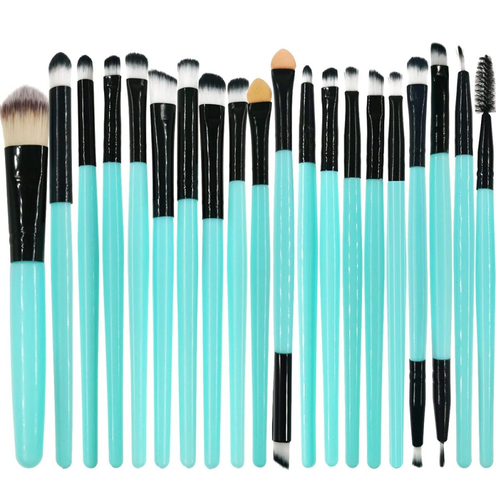 Makeup Brushes Pimoys Make up Brush Set 20 PCs Professional Face Eyeliner for Foundation Blush Concealer Eyeshadow Green Makeup Brushes Pimoys Make up Brush Set 20 PCs Professional Face Eyeliner for Foundation Blush Concealer Eyeshadow Green