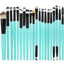 Makeup Brushes Pimoys Make up Brush Set 20 PCs Professional Face Eyeliner for Foundation Blush Concealer Eyeshadow Green Makeup Brushes Pimoys Make up Brush Set 20 PCs Professional Face Eyeliner for Foundation Blush Concealer Eyeshadow Green