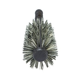 Ibiza Hair Round Boar Bristle Brush (MB4-65mm) | Reinforced Blonde & Black Bristles with Cork Handle | For Volume & Smoothness | Adds Texture & Shine for Medium to Long Styles