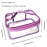 ANEMEL Toiletry Bag Makeup Cosmetic Clear Bag Portable Waterproof Transparent Travel Storage Purple