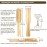 Bamboo Wood Hair Brush with Cleaning Rake for Women Men and Kids, Natural Bamboo Bristles Small Paddle Flat Hairbrush Fit All Types Hair