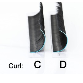 NAGARAKU Easy Fan Eyelash Extensions Volume Lash 0.07 C curl 14mm Rapid Blooming Faux Mink Cluster For Beginners Soft Professional Lash Supplies