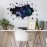 3D Galaxy Blue Cosmic Milky Way Wall Stickers, HOLENGS Outer Space Planets Simulation Crack Hole Wall Decals, Starry Sky Wall Decor for Boys Kids Bedroom Living Room Nursery Decoration