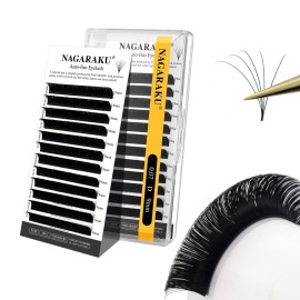 NAGARAKU Easy Fan Eyelash Extensions Volume Lash 0.07 D curl 9mm Rapid Blooming Faux Mink Cluster For Beginners Soft Professional Lash Supplies NAGARAKU Easy Fan Eyelash Extensions Volume Lash 0.07 D curl 9mm Rapid Blooming Faux Mink Cluster For Beginners Soft Professional Lash Supplies