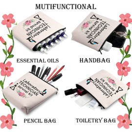 WCGXKO Laboratory Technician Survival Kit Lab Tech Laboratory Science Zipper Pouch Makeup Bag Gift (Laboratory Technician Survival)