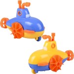 ArtCreativity Wind Up Submarine Toys for Kids, Set of 2, Water Swimming Toy Submarines, Fun Bathtub Toys for Kids, Underwater Party Favors for Boys and Girls, Unique Goodie Bag Fillers