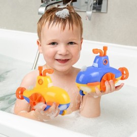ArtCreativity Wind Up Submarine Toys for Kids, Set of 2, Water Swimming Toy Submarines, Fun Bathtub Toys for Kids, Underwater Party Favors for Boys and Girls, Unique Goodie Bag Fillers