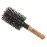 Ibiza Hair Round Boar Bristle Brush (MB5-80mm) | Reinforced Boar & Nylon Bristles with Cork Handle | For Loose Curls, Big Volume & Large Sections | Adds Texture & Shine for Medium to Long Styles