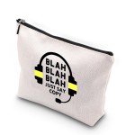 WCGXKO Dispatcher Gift Funny Zipper Pouch Makeup Bag For Emergency Dispatcher Operator (JUST SAY COPY)