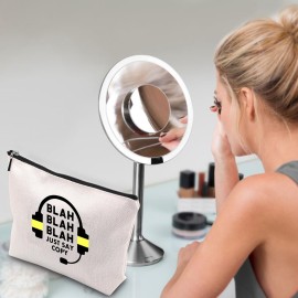 WCGXKO Dispatcher Gift Funny Zipper Pouch Makeup Bag For Emergency Dispatcher Operator (JUST SAY COPY)