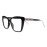 AMOMOMA Trendy TR90 Oversized Blue Light Reading Glasses Women,Stylish Square Cat Eye Glasses AM6031C1 with Black Frame 3.0 x