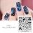 KADS Nail Template Halloween Horrifying Pattern Pumpkin Lantern Skull Ghost Blood Bat Spider (HA008)