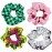 4 Pcs Anime Hair Scrunchies Hair Ties for Kids Adults, Elastic Ponytail Holder Bracelet Costumes, Cosplay Hair Accessories