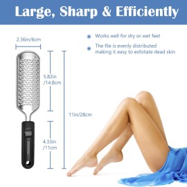 Professional Foot Files,Colossal Stainless Steel Detachable Foot Scrubber, Foot Scrub Supplies, Professional Pedicure Tools Washable and Reusable Professional Foot Files,Colossal Stainless Steel Detachable Foot Scrubber, Foot Scrub Supplies, Professional Pedicure Tools Washable and Reusable