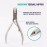 Trim Simply Foot Ingrown Toenail Kit - Includes Stainless Steel Toenail Nipper and Stainless Steel Dual-Ended File - Professional Foot Care Set for Salon Quality Grooming - Easy-to-Use - 2 Piece Set