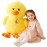 IKASA Large Duck Stuffed Animals Giant Soft Plush Toy,19 Cute Huge Jumbo Fluffy Plushy Big Size Fat Plushie,Gifts for Kids(Yellow, 19 inches)