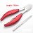 QSEEL Stainless Steel Nail and Toenail Clippers for Elderly People, Thick-nail or Sick-nail Users, Labor-saving Arc Nail Clipper with Comfortable Handle Gripper (Red)