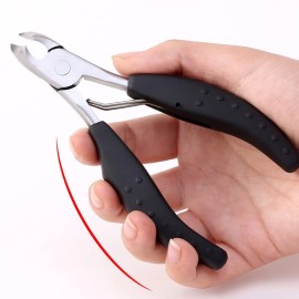 QSEEL Stainless Steel Nail and Toenail Clippers for Elderly People, Thick-nail or Sick-nail Users, Labor-saving Arc Nail Clipper with Comfortable Handle Gripper (Red) QSEEL Stainless Steel Nail and Toenail Clippers for Elderly People, Thick-nail or Sick-nail Users, Labor-saving Arc Nail Clipper with Comfortable Handle Gripper (Red)