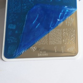 Abstract Lady Face Pattern Nail Stamping Plates Set 2pcs Flower Leaf Graffiti Fun Nail Stamper Plate Figure Rose Star Heart Nail Stamp Plates Geometry Graffiti Striped Nails Art Template Plates Mold