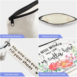 Xuniea Retirement Gifts Set for Woman, Retired Makeup Bag and Retired Keychain Funny Teacher Coworker Retired Party Presents for Wife Mom Coworkers Nurse Retirees Colleagues Work Leaving Present Xuniea Retirement Gifts Set for Woman, Retired Makeup Bag and Retired Keychain Funny Teacher Coworker Retired Party Presents for Wife Mom Coworkers Nurse Retirees Colleagues Work Leaving Present