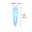 40 Counts Blue Color Metal Snap Hair Clips 2 Inch Barrettes for Women Accessories