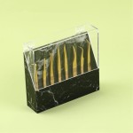 Dust-proof Tweezers Holder Lash Extension Supply Stand Holder, 8 Holes Tweezers Storage Holder for Eyelash Extensions Supplies Acrylic Display Stand Salon (Black)