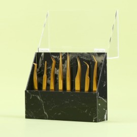 Dust-proof Tweezers Holder Lash Extension Supply Stand Holder, 8 Holes Tweezers Storage Holder for Eyelash Extensions Supplies Acrylic Display Stand Salon (Black) Dust-proof Tweezers Holder Lash Extension Supply Stand Holder, 8 Holes Tweezers Storage Holder for Eyelash Extensions Supplies Acrylic Display Stand Salon (Black)