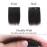 SEGO Clip in Short Hair Extensions 4 Inch 100% Human Hair Toppers for Women Adding Volume -1 Pcs 8g 1B Natural Black