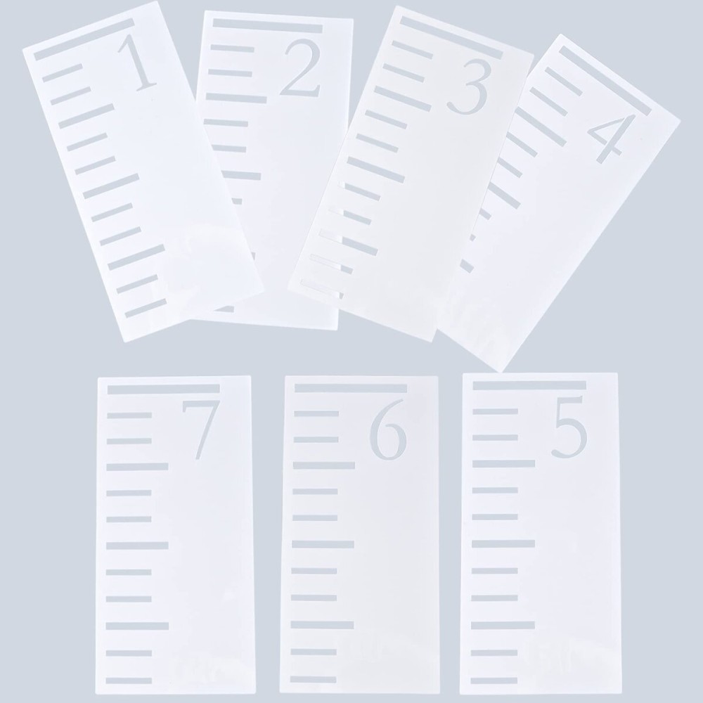 7 Feet Growth Chart Stencil Kids Height Growth Chart Measuring Kids Height Wall Decor Reusable Template Painting Ruler on Wood Wall Rustic Decor for Farmhouse Bedroom