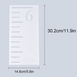 7 Feet Growth Chart Stencil Kids Height Growth Chart Measuring Kids Height Wall Decor Reusable Template Painting Ruler on Wood Wall Rustic Decor for Farmhouse Bedroom