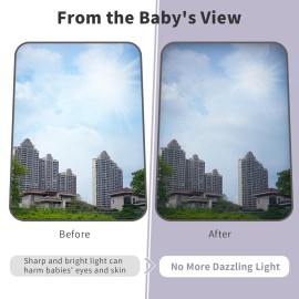 Infant Car Seat Cover Baby Car Seat Canopy Cover Car Seat Bug Net Cover-See Through and Ventilated Mesh Fabric for Summer