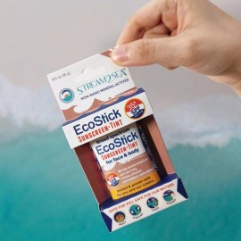 STREAM2SEA EcoStick SPF 35 Mineral Sunscreen Stick, Sweat Water Resistant Sunblock, USDA Approved Biodegradable Paraben Free Reef Safe Sunscreen Protection Against UVA UVB (EcoStick Tint) - 0.5 oz STREAM2SEA EcoStick SPF 35 Mineral Sunscreen Stick, Sweat Water Resistant Sunblock, USDA Approved Biodegradable Paraben Free Reef Safe Sunscreen Protection Against UVA UVB (EcoStick Tint) - 0.5 oz