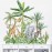 Runtoo Tropical Jungle Animal Wall Decals Giraffe Elephant Plants Wall Stickers Kids Room Bedroom Wall Decor