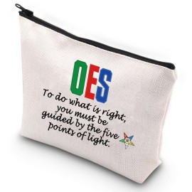 G2TUP Sorority Sister Star Cosmetic Bag Five-Pointed Star Sorority Gift To Do What Is Right Sisterhood Zipper Pouch Bag (Five-Pointed Star)