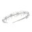 SWEETV Silver Bridal Headband Crystal Tiara for Women Pearl Wedding Headpieces for Bride Hair Accessories for Prom Birthday Party