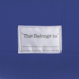 Warner Brothers Batman Blue, Grey, Yellow and Black Preschool Toddler Nap Mat with Pillow, Blanket and Name Tag