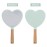 Handheld Mirror with Handle, Heart Shape Wood Hand Makeup Mirror Vanity Mirror Handheld Cosmetic Mirror for Home Salon Travel Use