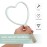 Handheld Mirror with Handle, Heart Shape Wood Hand Makeup Mirror Vanity Mirror Handheld Cosmetic Mirror for Home Salon Travel Use