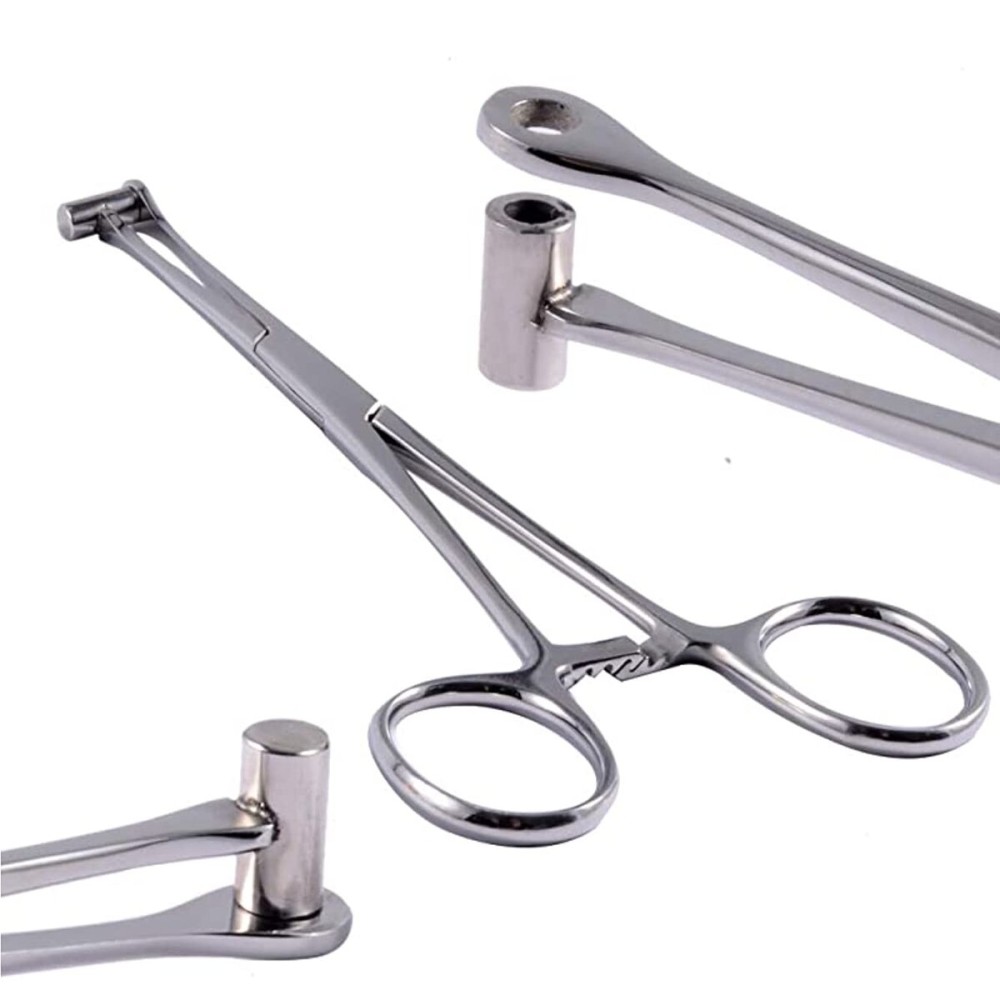 Professional New Piercing Forcep 316L Steel Tragus Ear Piercing Forceps 6 Body Piercing Jewelry Bucket Clamps Tool