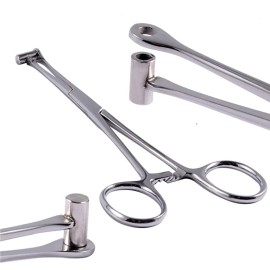 Professional New Piercing Forcep 316L Steel Tragus Ear Piercing Forceps 6 Body Piercing Jewelry Bucket Clamps Tool